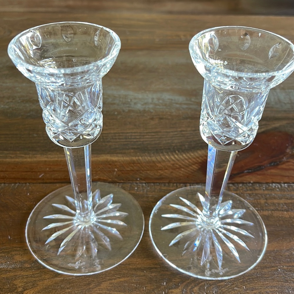 Waterford candlesticks